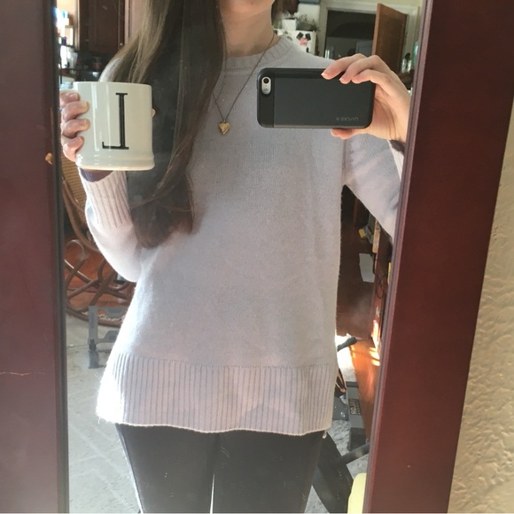 Theory Hi Low Crew Cashmere Sweater Size P - Picture 3 of 8